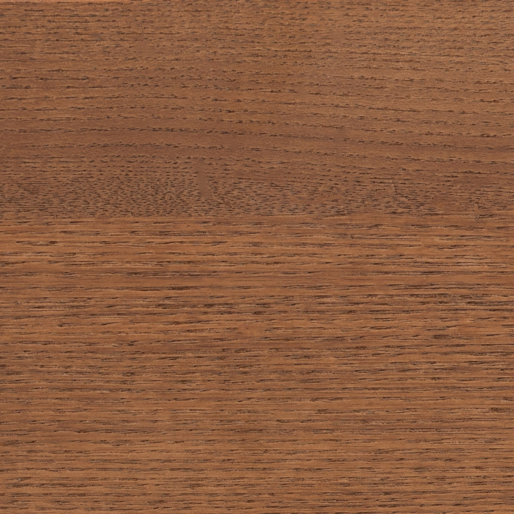 Leonice King Size Wood Platform Bed – Walnut Brown Mid-Century Modern No Box Spring Needed