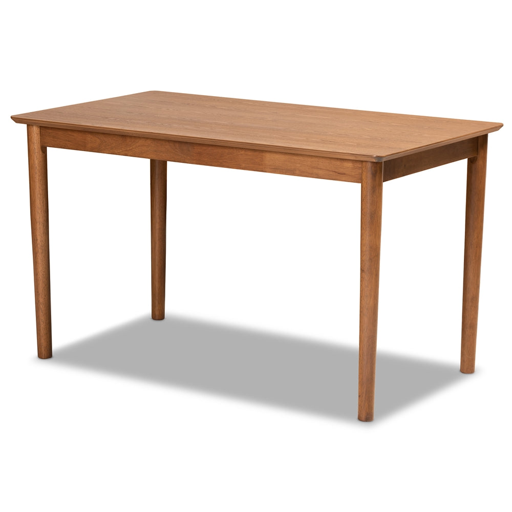 Stewart Mid-Century Modern Grey Velvet Upholstered and Walnut Brown Finished Wood 3-Piece Dining Nook Set