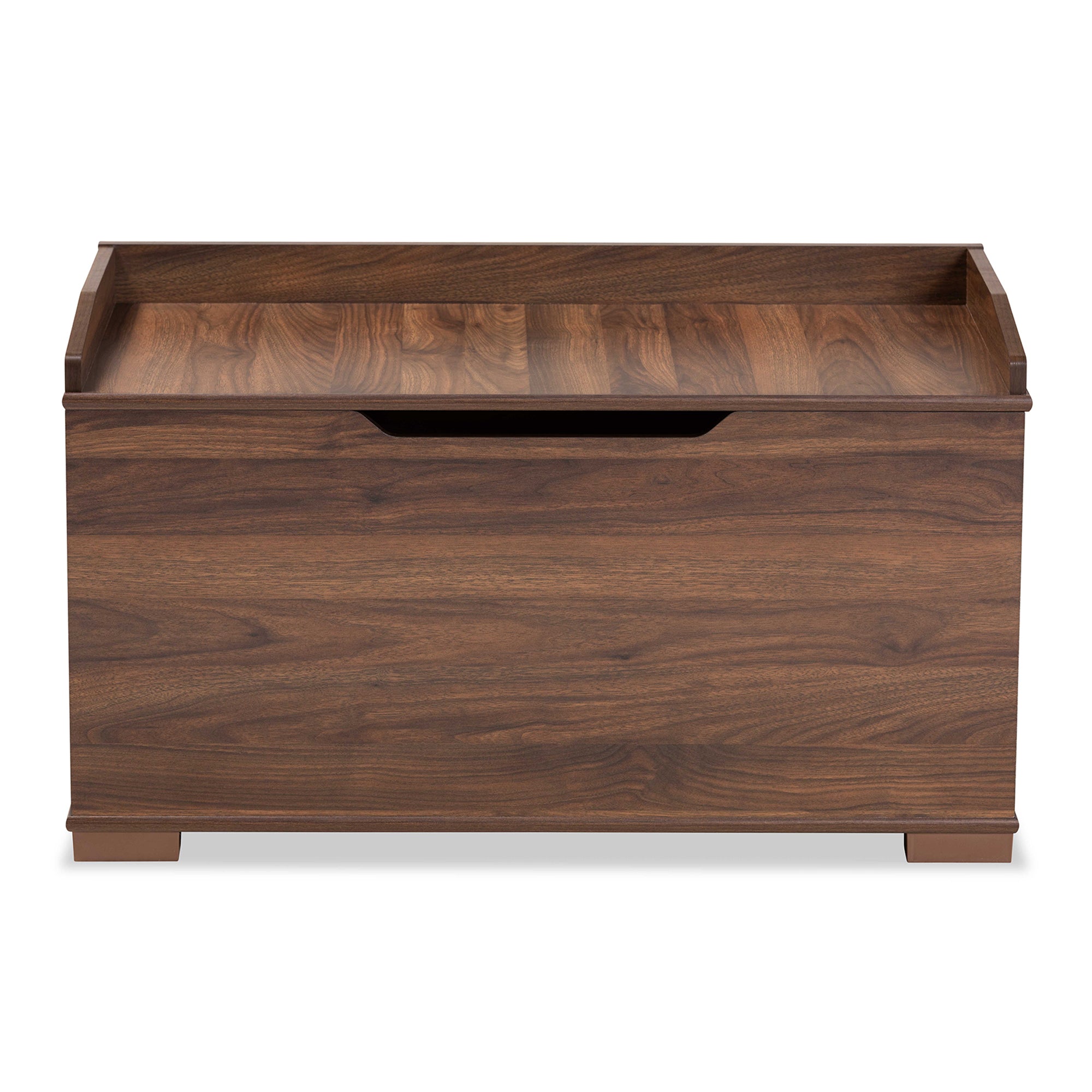 Mariam Modern and Contemporary Walnut Brown Finished Wood Cat Litter Box Cover House
