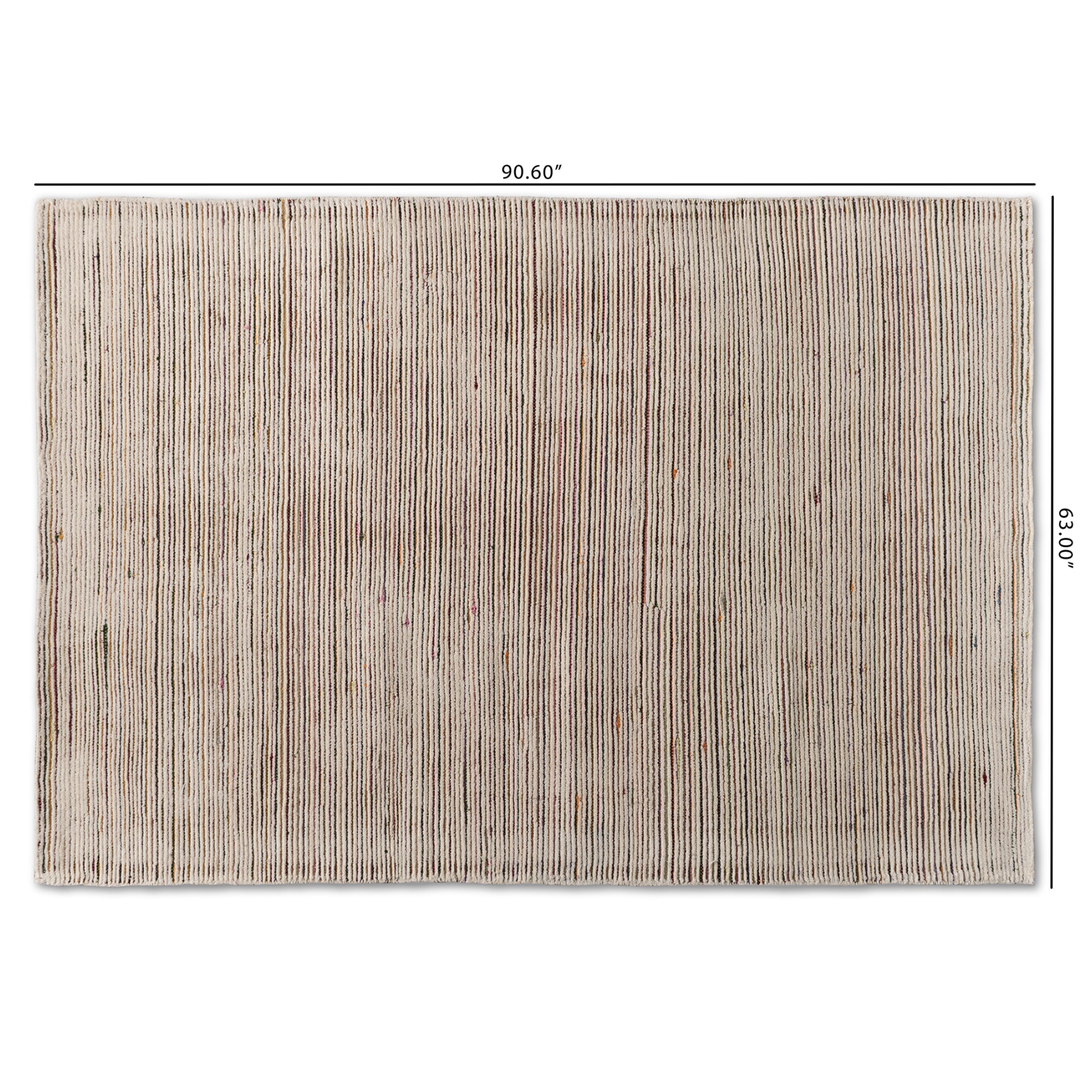 Finsbury Modern and Contemporary Multi-Colored Hand-Tufted Wool Blend Area Rug