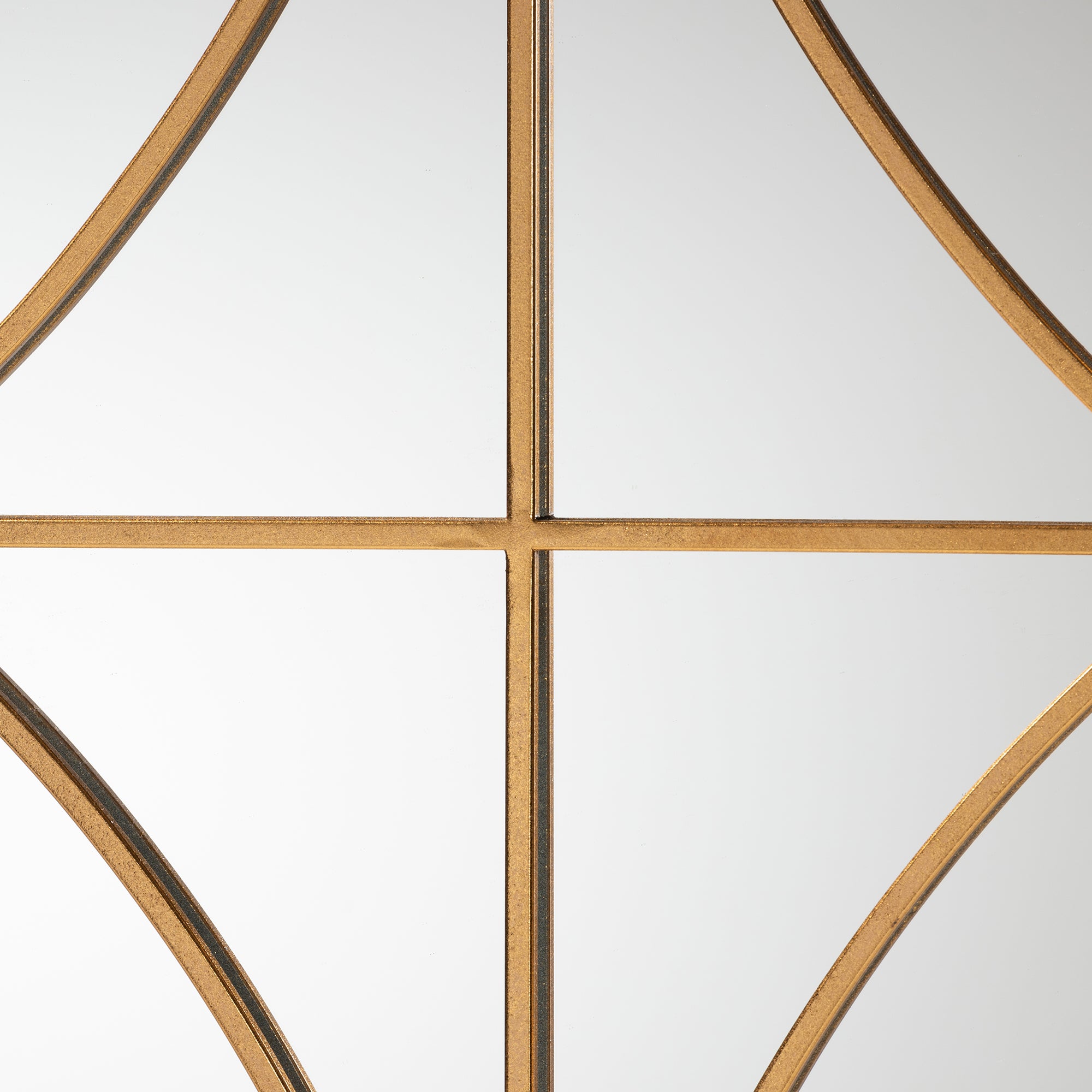 Celerina Modern and Contemporary Gold Finished Metal Accent Wall Mirror