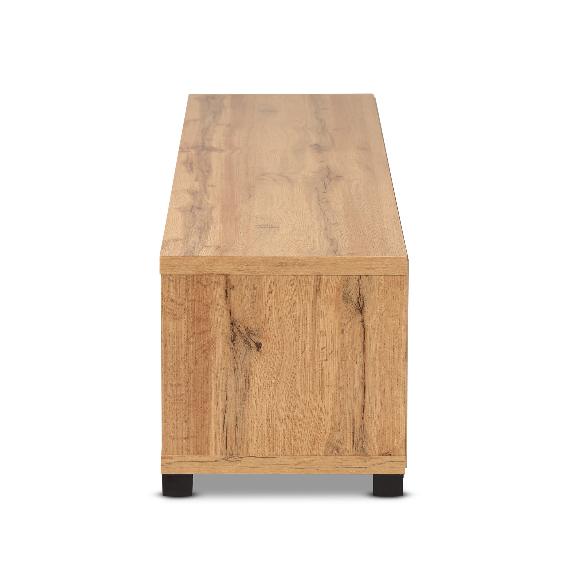 Beasley Modern and Contemporary Oak Brown Finished Wood 1-Drawer TV Stand