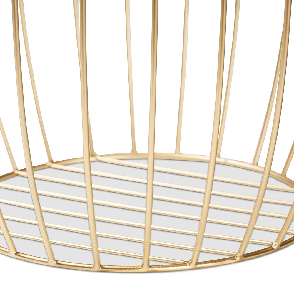 Mabon Modern and Contemporary Gold Finished Metal End Table