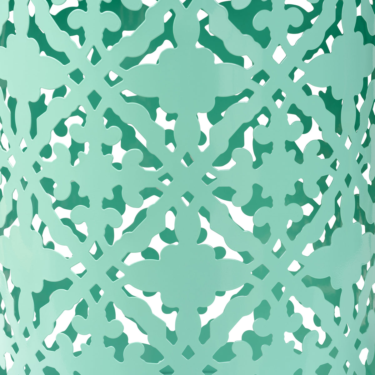 Jamila Modern and Contemporary Aqua Finished metal Outdoor Side Table