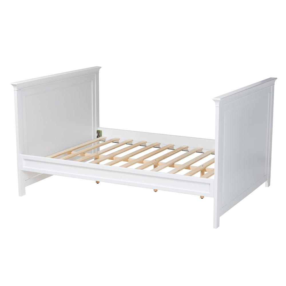 Jody Twin Size White Wood Daybed - Classic Design with Inset Panels