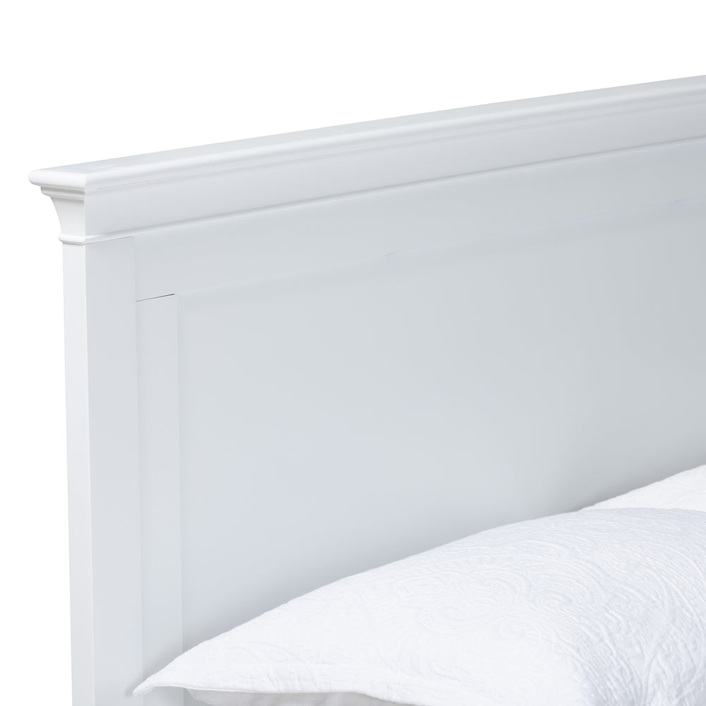 Jody Twin Size White Wood Daybed - Classic Design with Inset Panels
