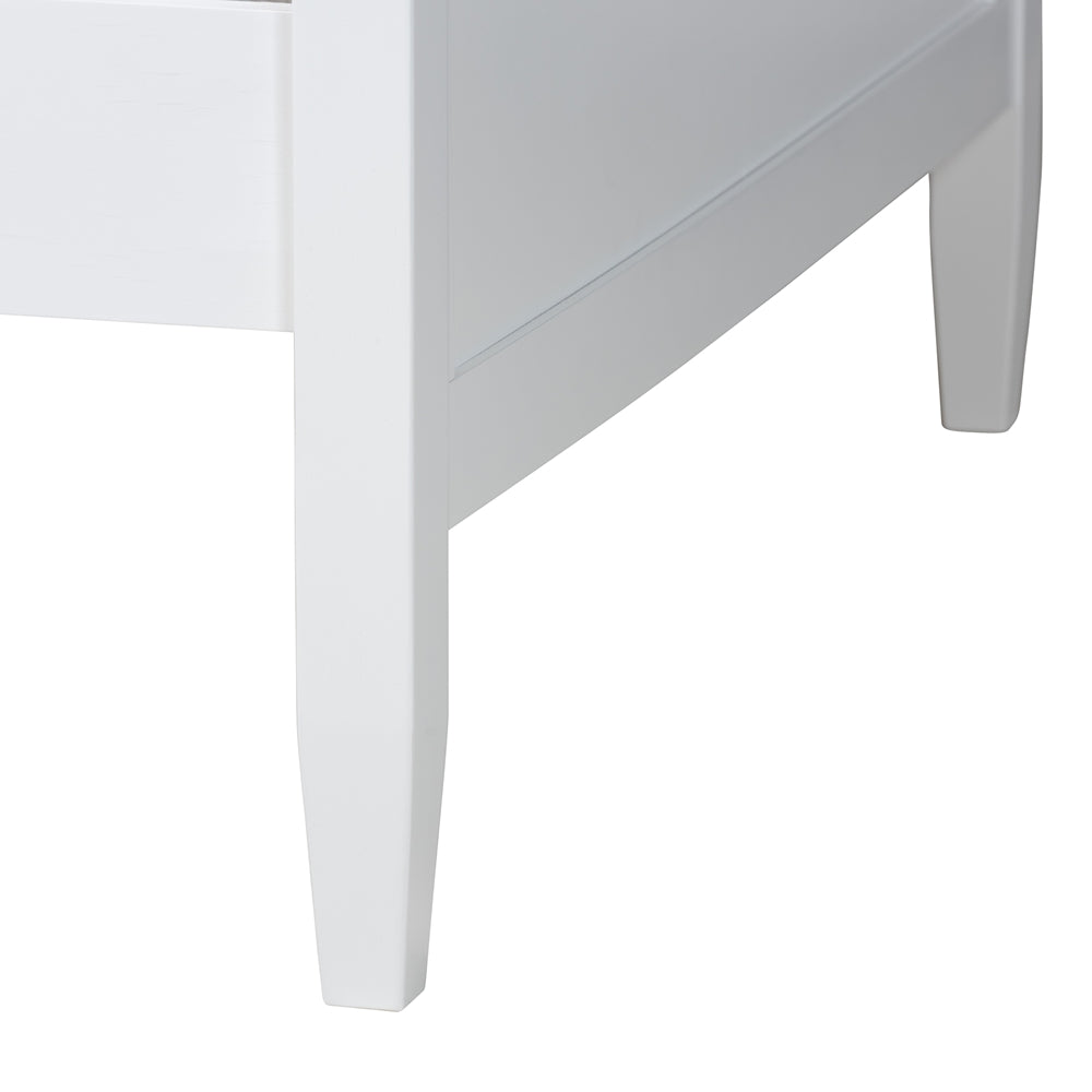 Falcon Twin Wood Daybed – White Finish, Elegant Traditional Frame