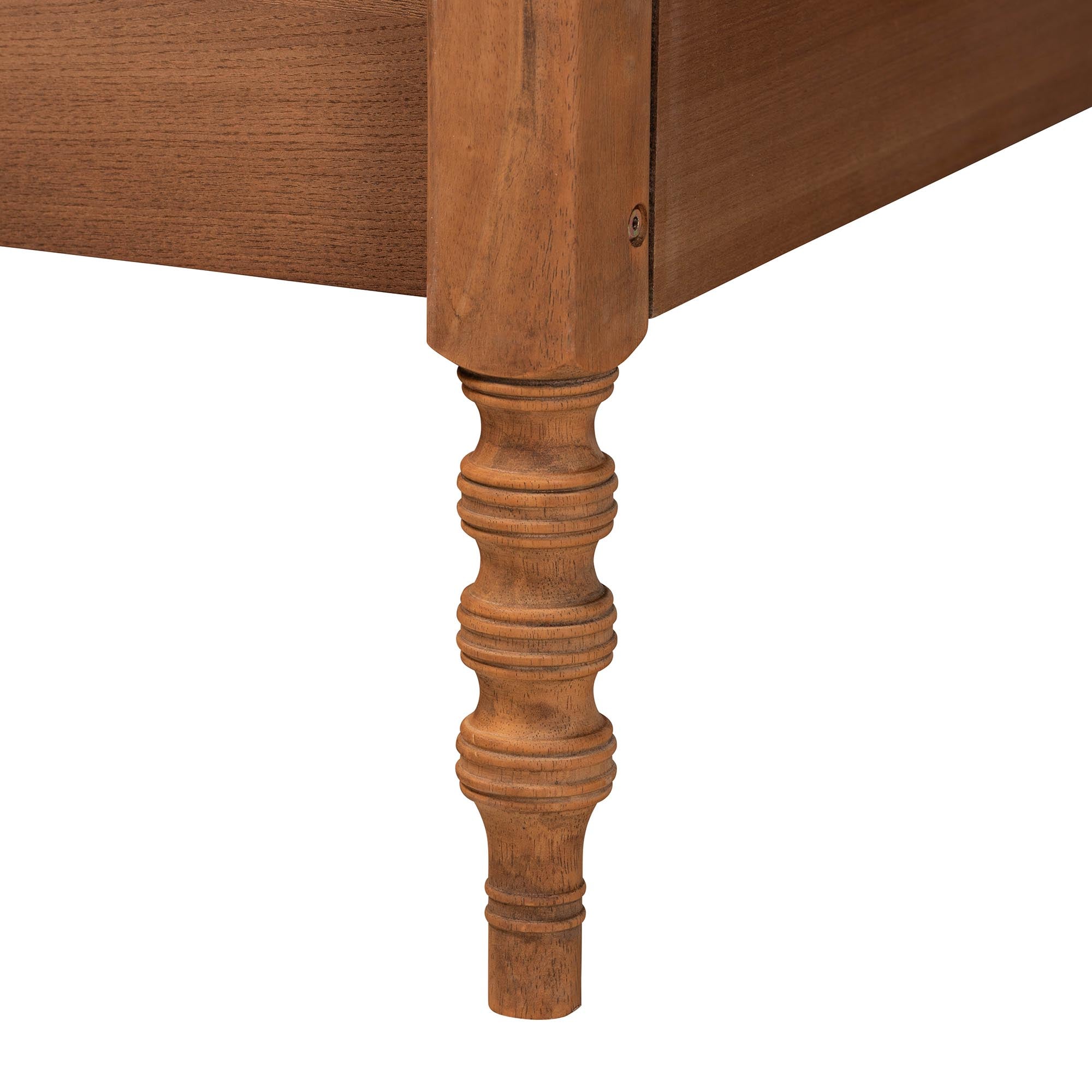 Trudy Queen Traditional Platform Bed – Button-Tufted Grey Fabric & Wood Frame