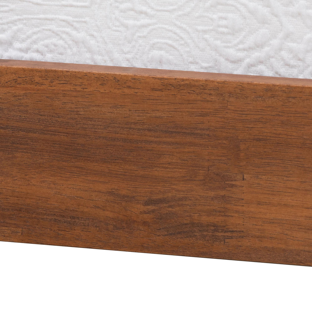 Nicolas Twin Ash Walnut Daybed Mid-Century Modern Spindle Design Wood Slats