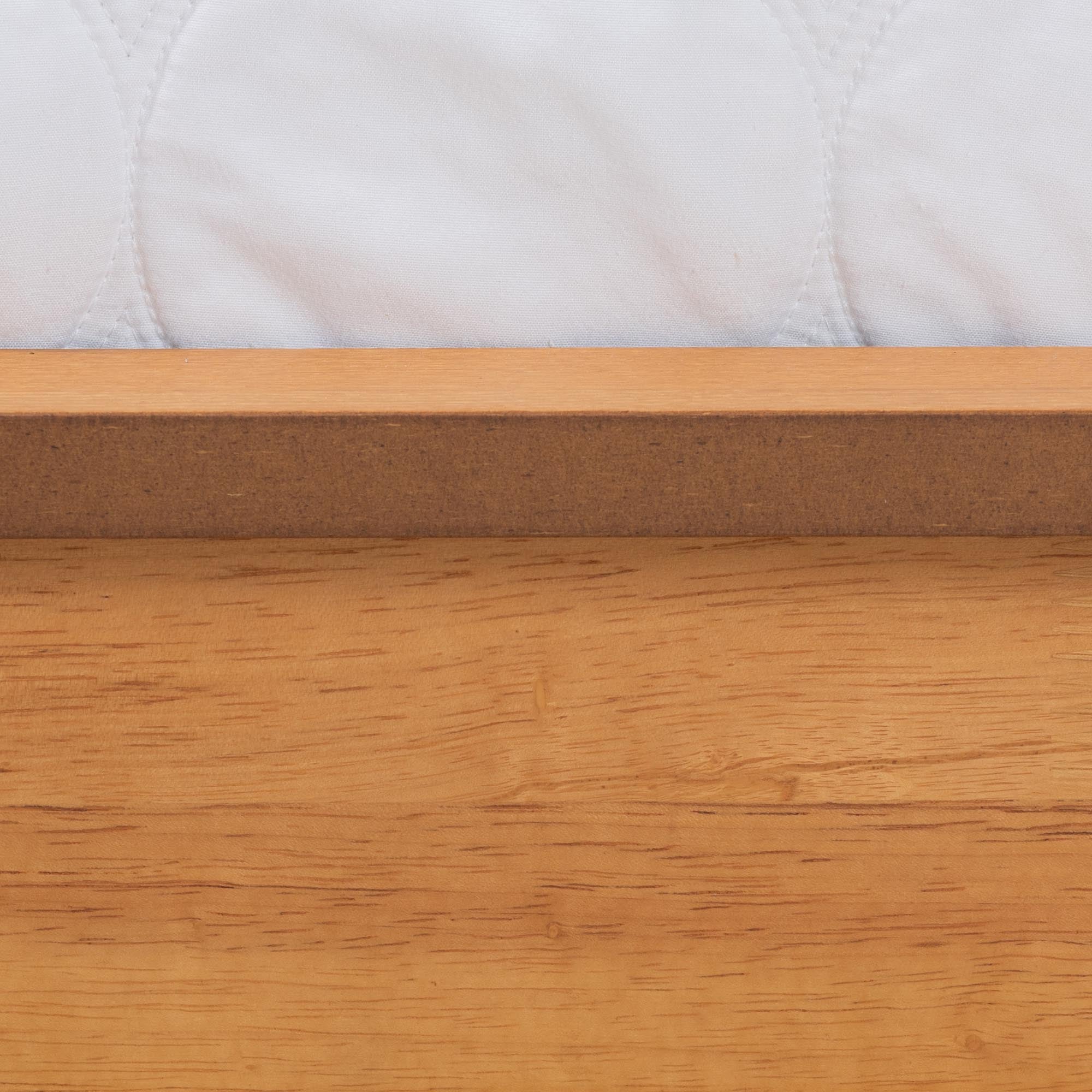 Etka Full Size Rubberwood Platform Bed Frame – Mid-Century Modern Low Profile