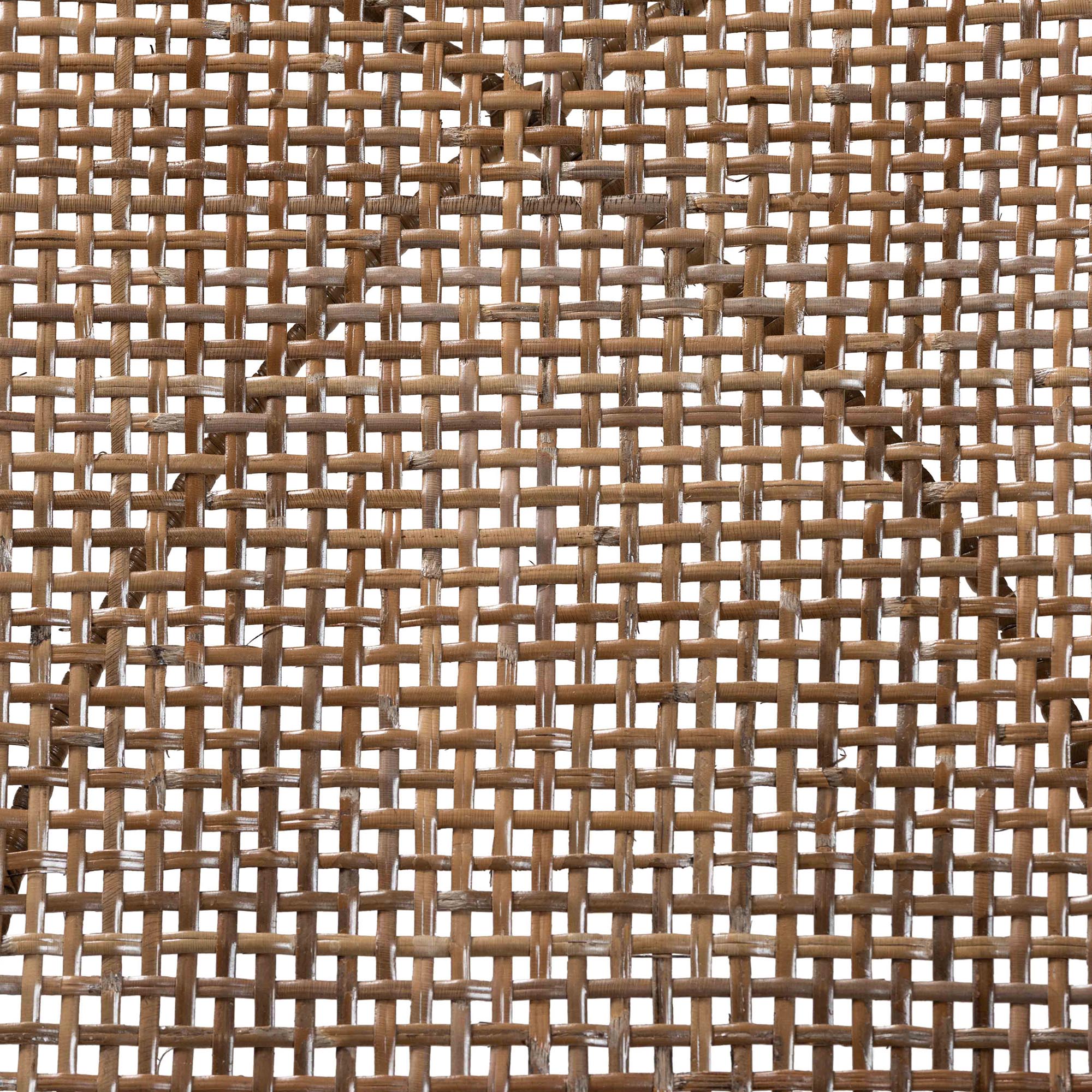 bali & pari Ballerina Modern Bohemian Greywashed Rattan and Black Metal 2-Piece Dining Chair Set