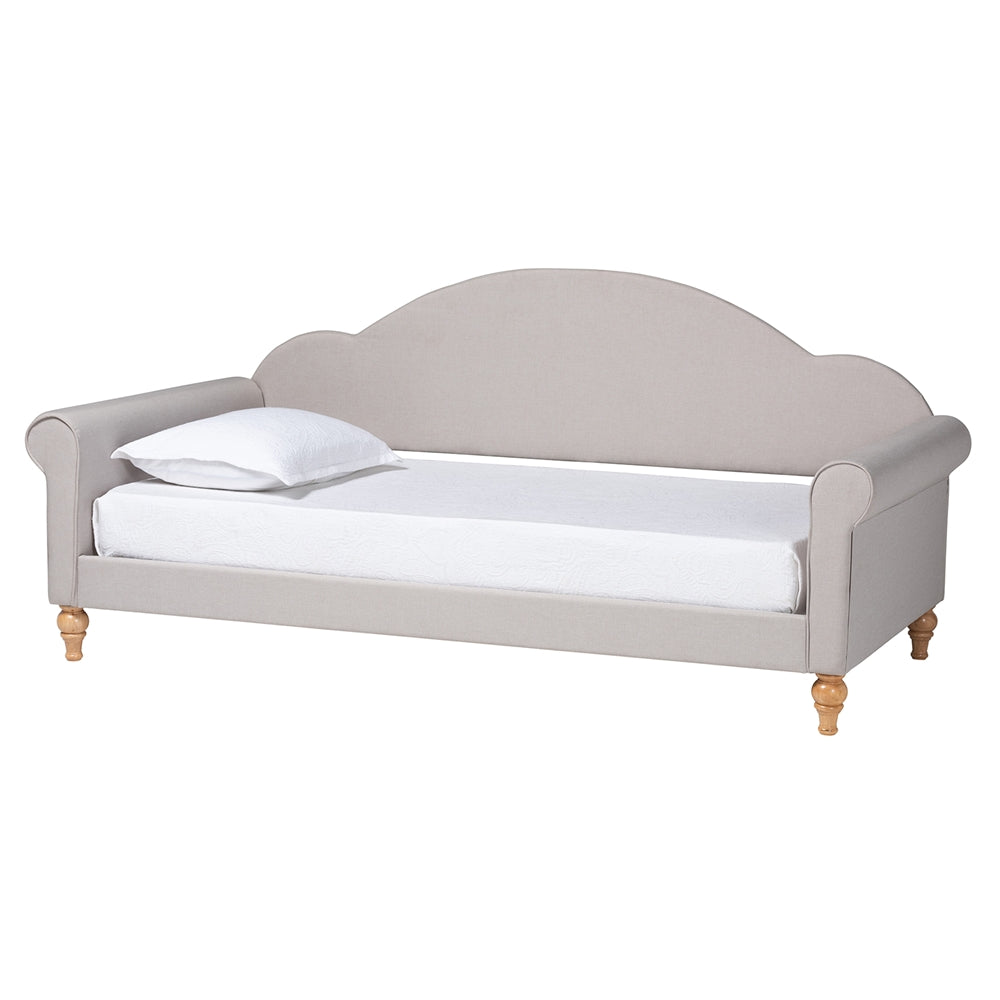Howell Twin Size Fabric Daybed – Traditional Design with Wooden Sides