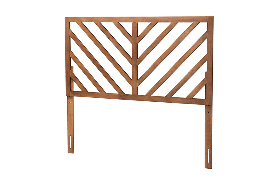 Belisma Modern and Contemporary Ash Walnut Finished Wood King Size Headboard