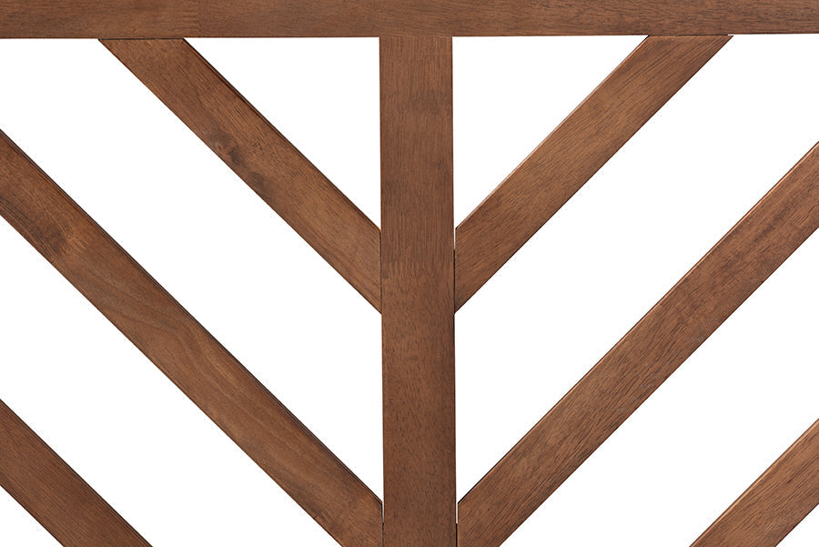 Belisma Modern and Contemporary Ash Walnut Finished Wood King Size Headboard