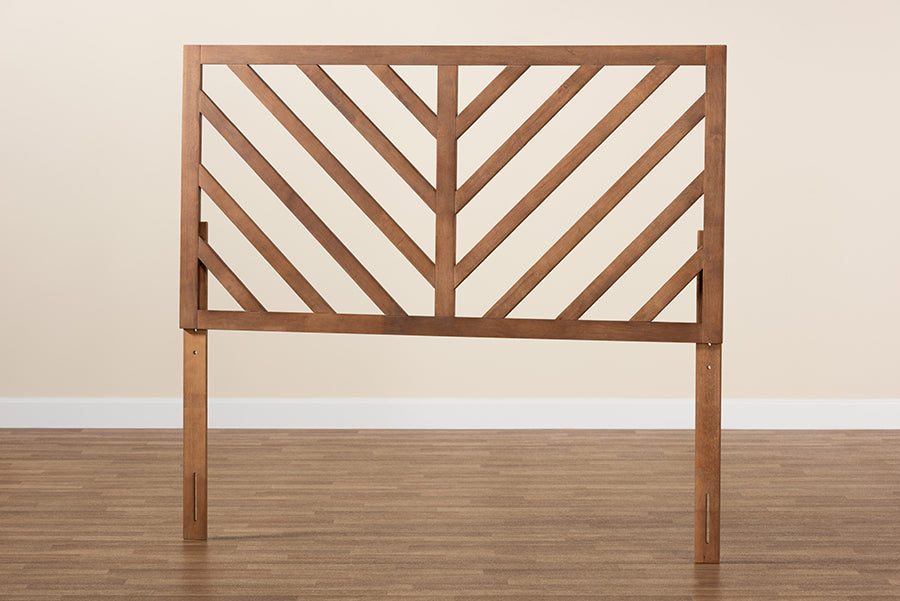 Belisma Modern and Contemporary Ash Walnut Finished Wood King Size Headboard
