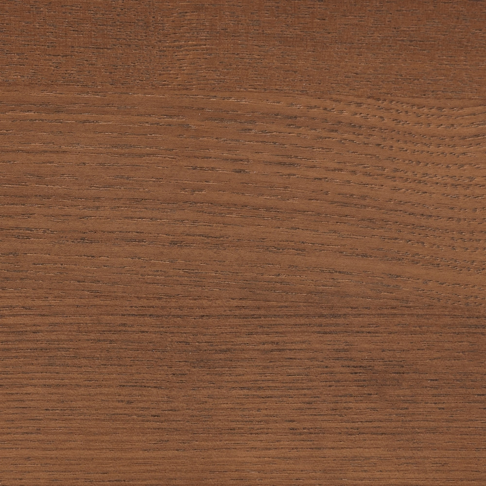 Hansel King Platform Bed Frame – Ash Walnut Wood, Mid-Century Modern