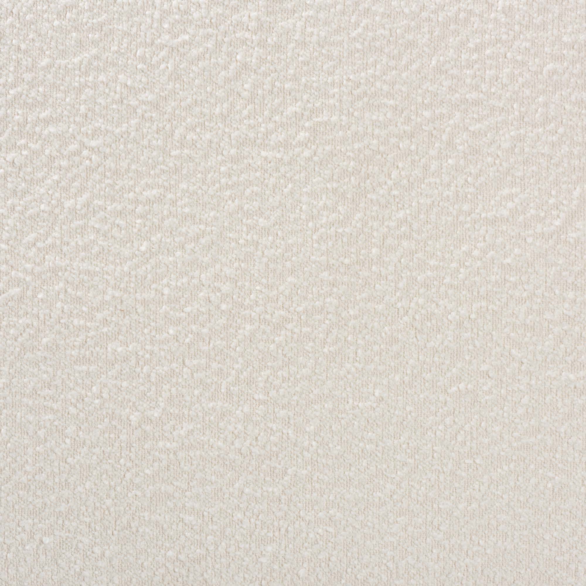 Tiffany Queen Boucle Fabric Platform Bed – Mid-Century Oak Wood Frame with Tapered Headboard