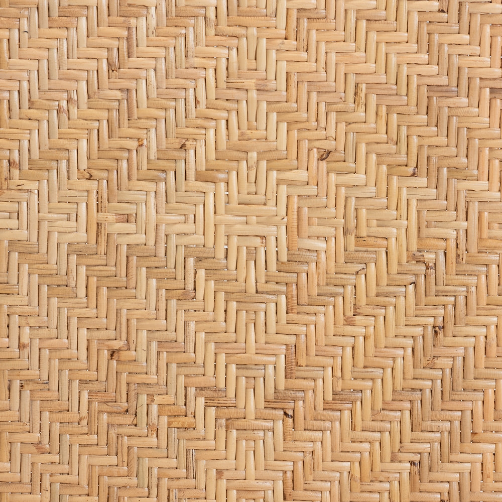 Adrena Modern Bohemian Natural Brown Rattan Counter Stool