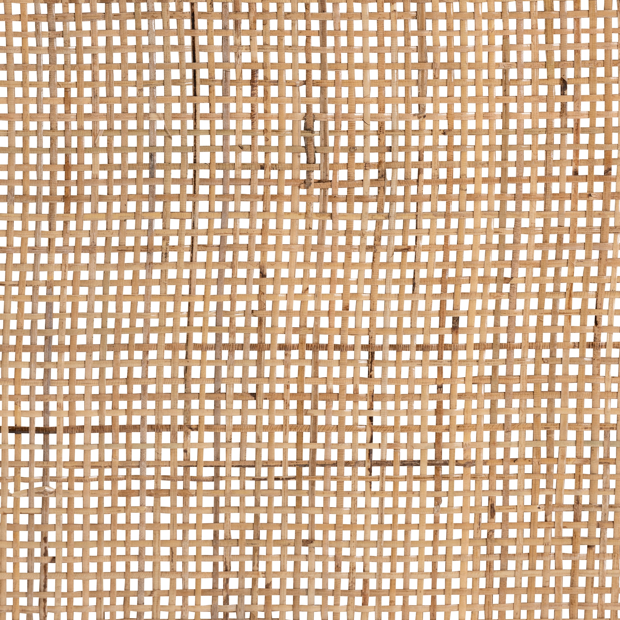 Bella Modern Bohemian Natural Brown Mahogany Wood and Natural Rattan 1-Drawer Nightstand