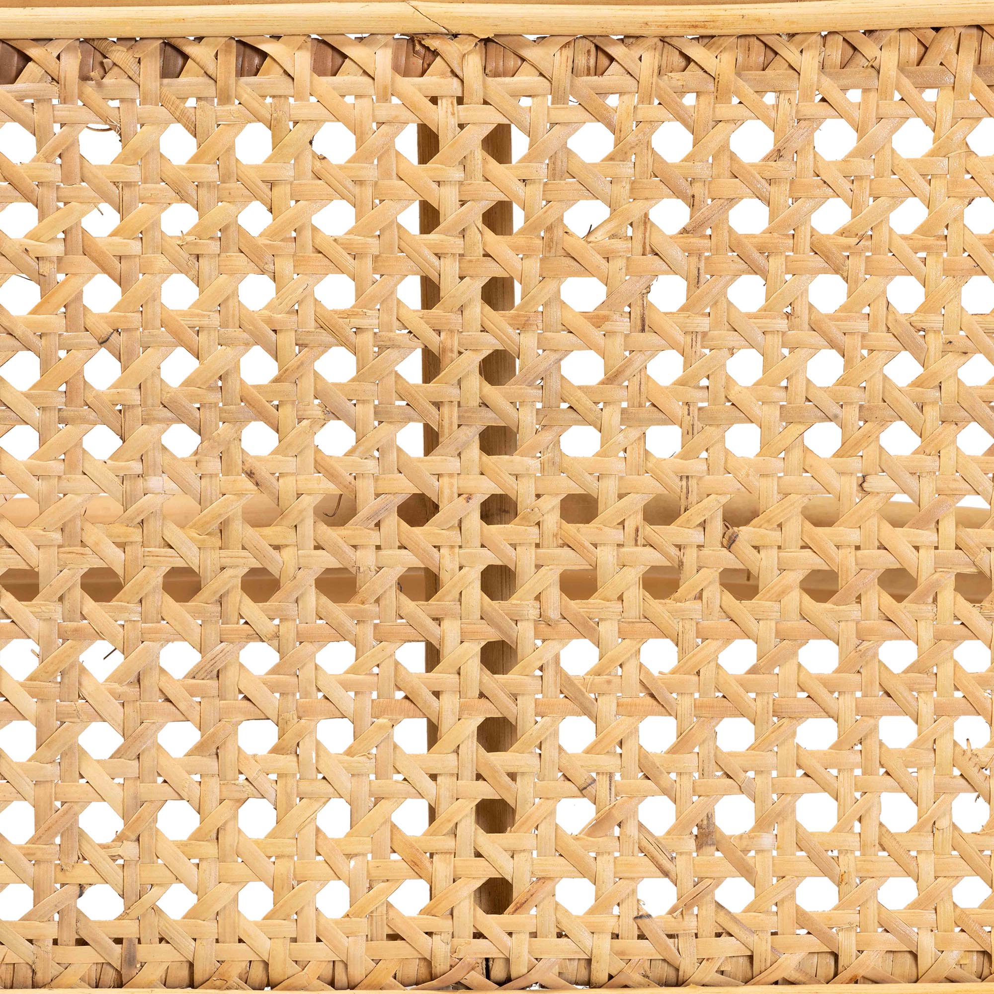 Septa Modern Bohemian Natural Brown Rattan Accent Bench