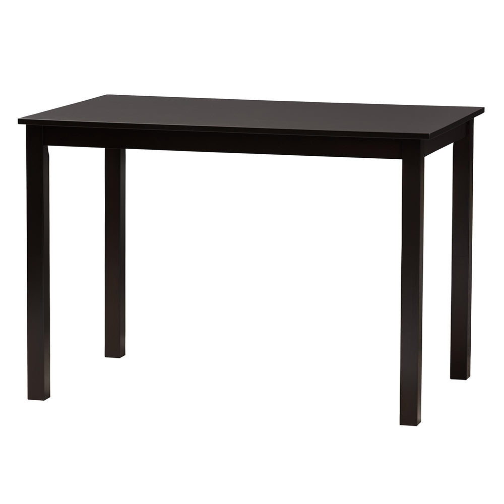 Olympia Modern Beige Fabric and Espresso Brown Finished Wood 5-Piece Dining Set