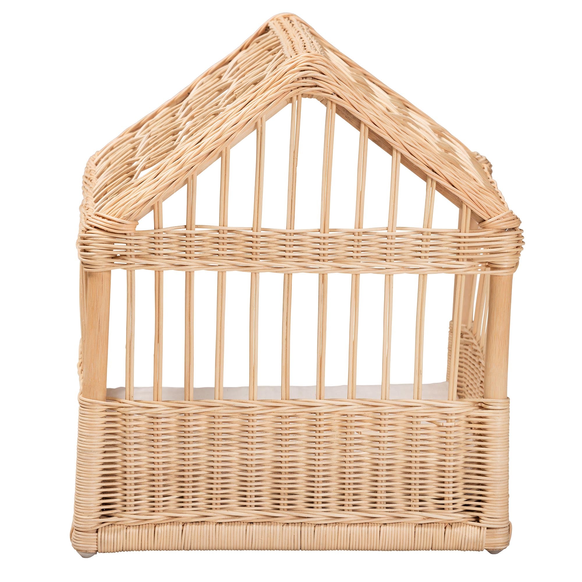 Pieta Modern Bohemian Natural Brown Rattan Pet Bed