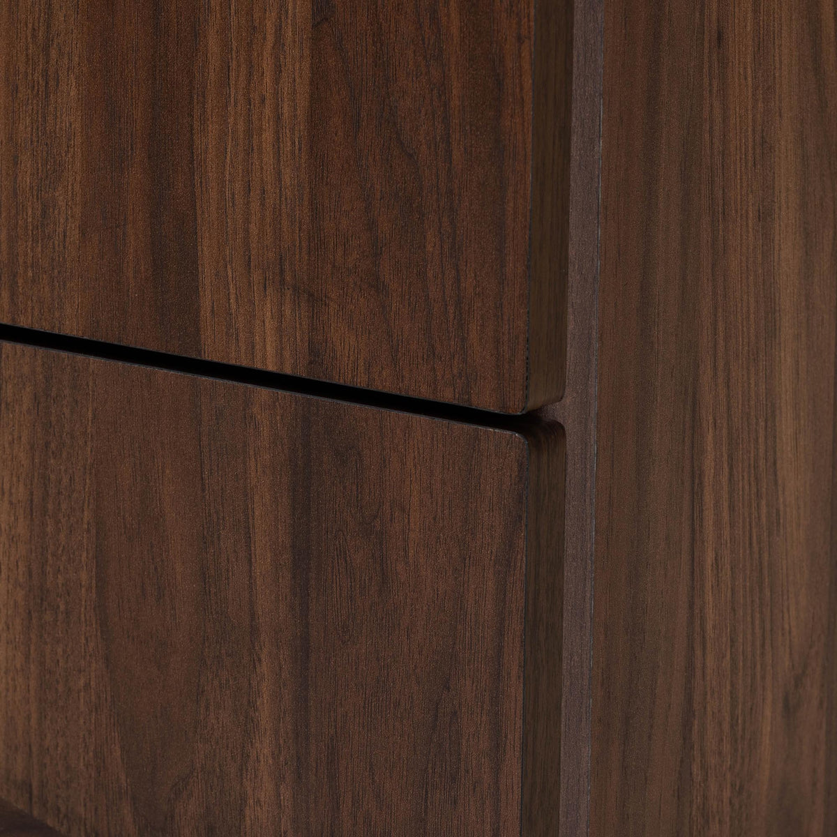 Graceland Mid-Century Modern Transitional Walnut Brown Finished Wood 2-Drawer Nightstand