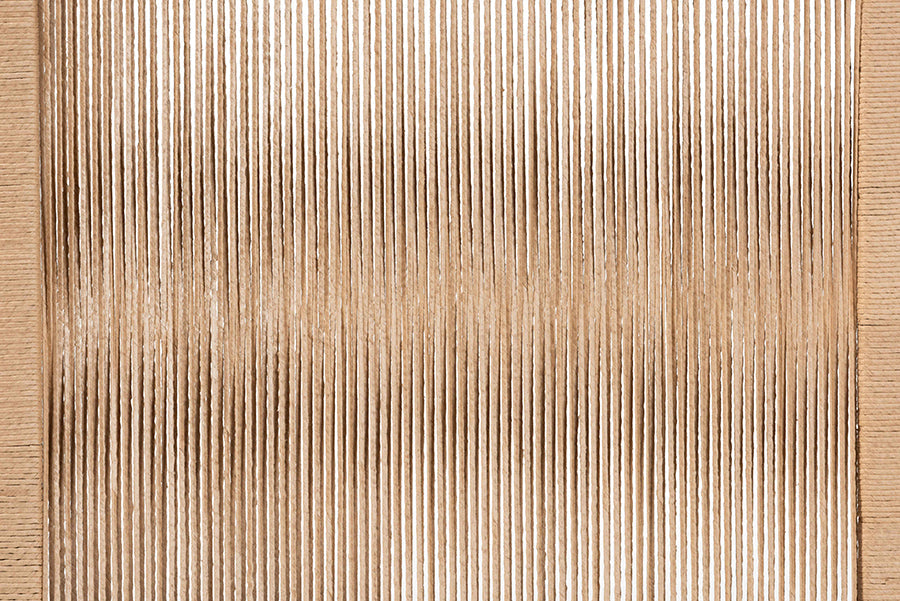 bali & pari Holitz Modern Bohemian Walnut Brown Finished Bayur Wood Queen Size Headboard