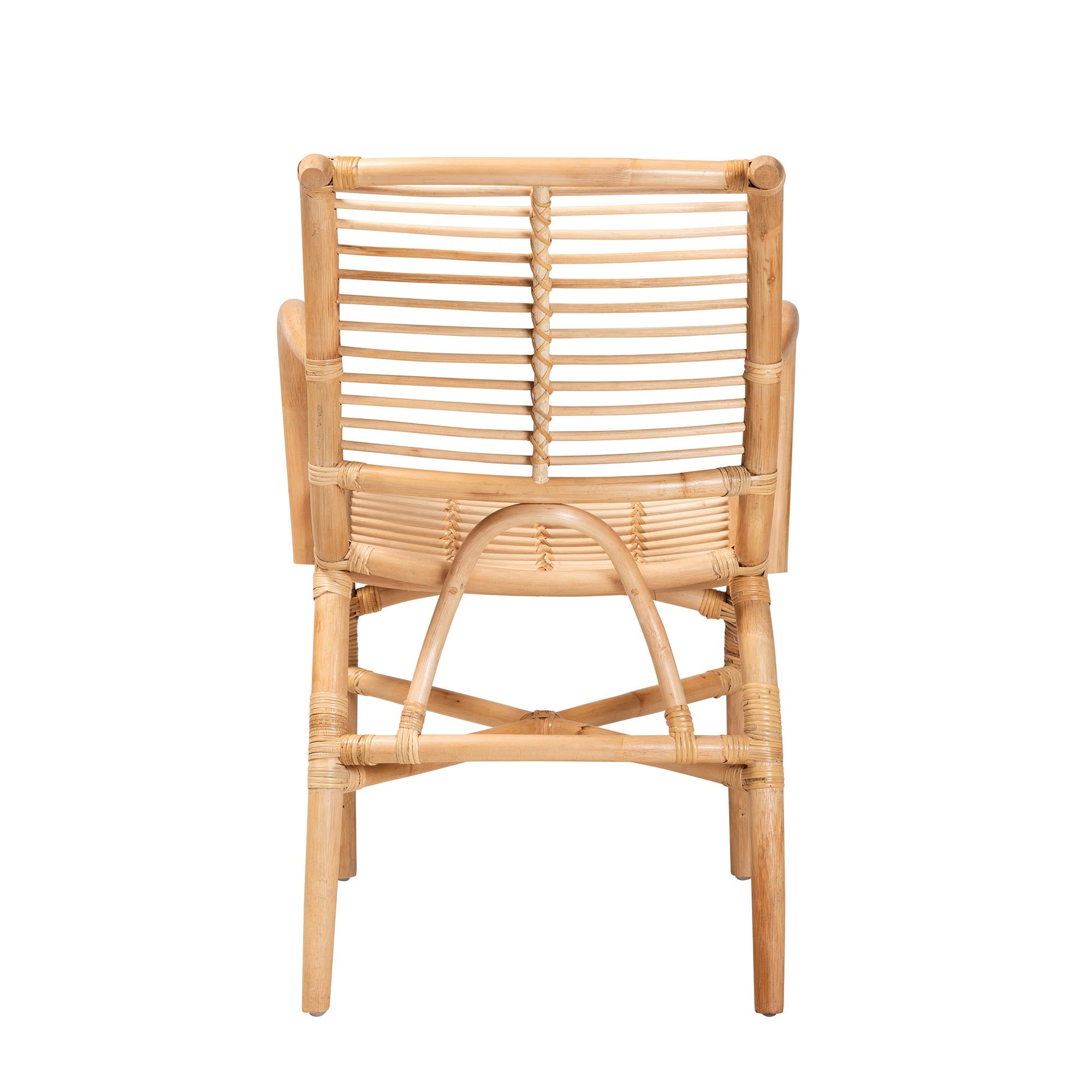 bali & pari Seminyak Modern Bohemian Natural Rattan Lounge Chair