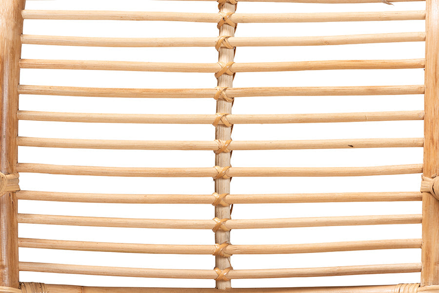 bali & pari Seminyak Modern Bohemian Natural Rattan Lounge Chair