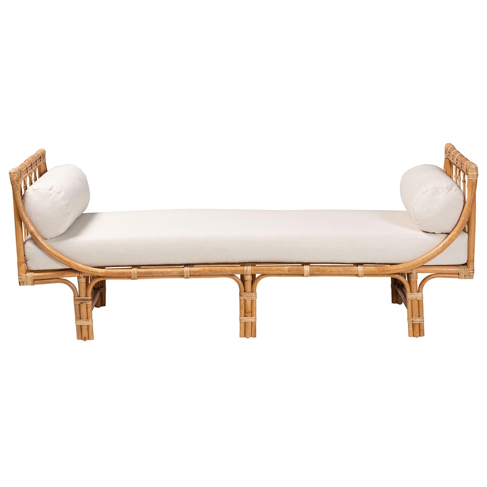 Sugar Natural Rattan Daybed Indonesian Handcrafted Bohemian Furniture