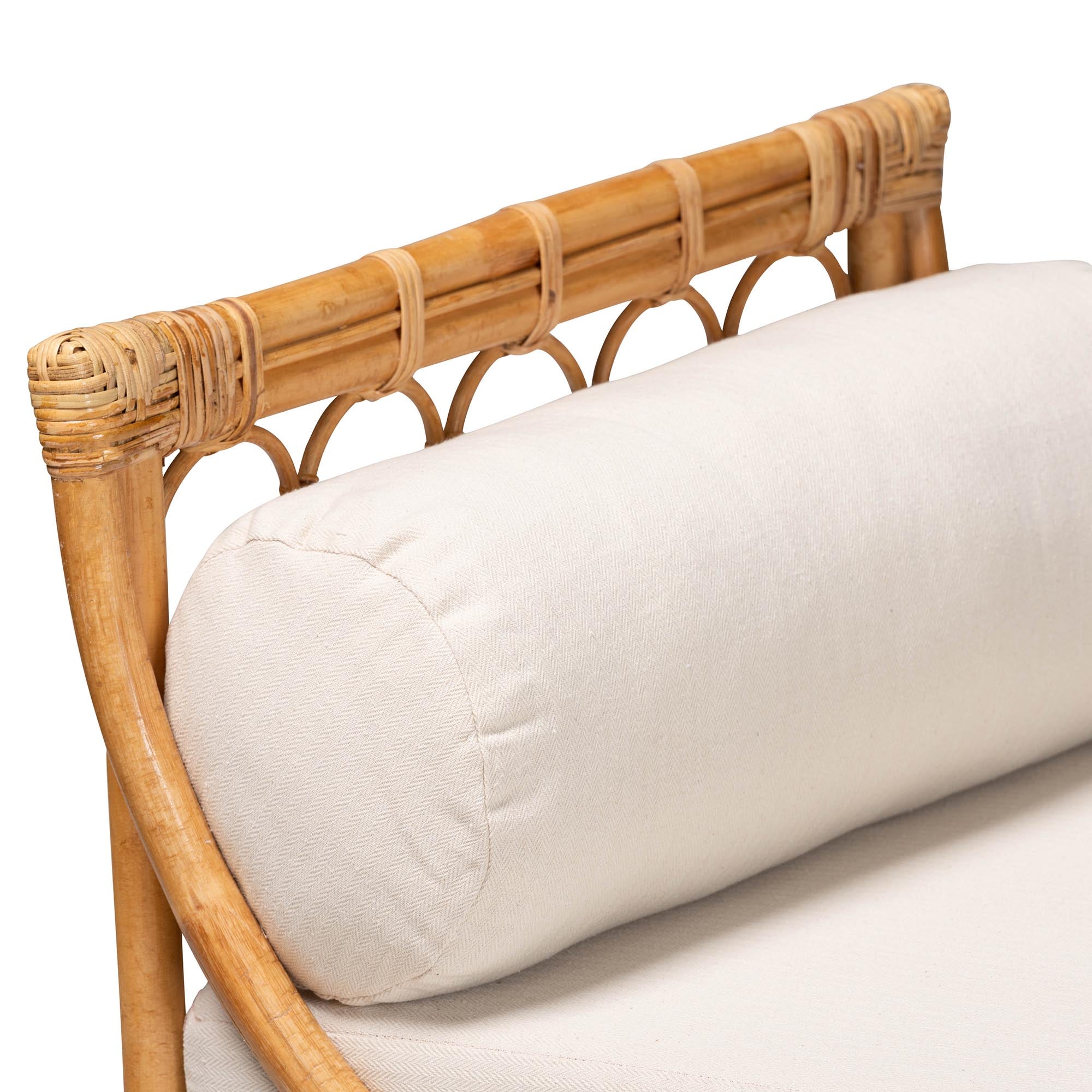 Sugar Natural Rattan Daybed Indonesian Handcrafted Bohemian Furniture