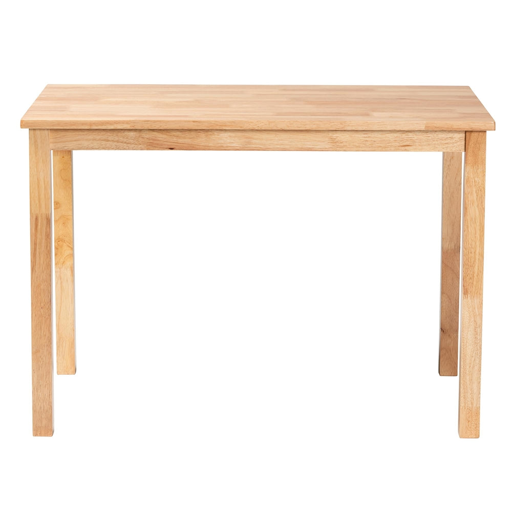 Eveline Modern Natural Brown Finished Wood 43-Inch Dining Table