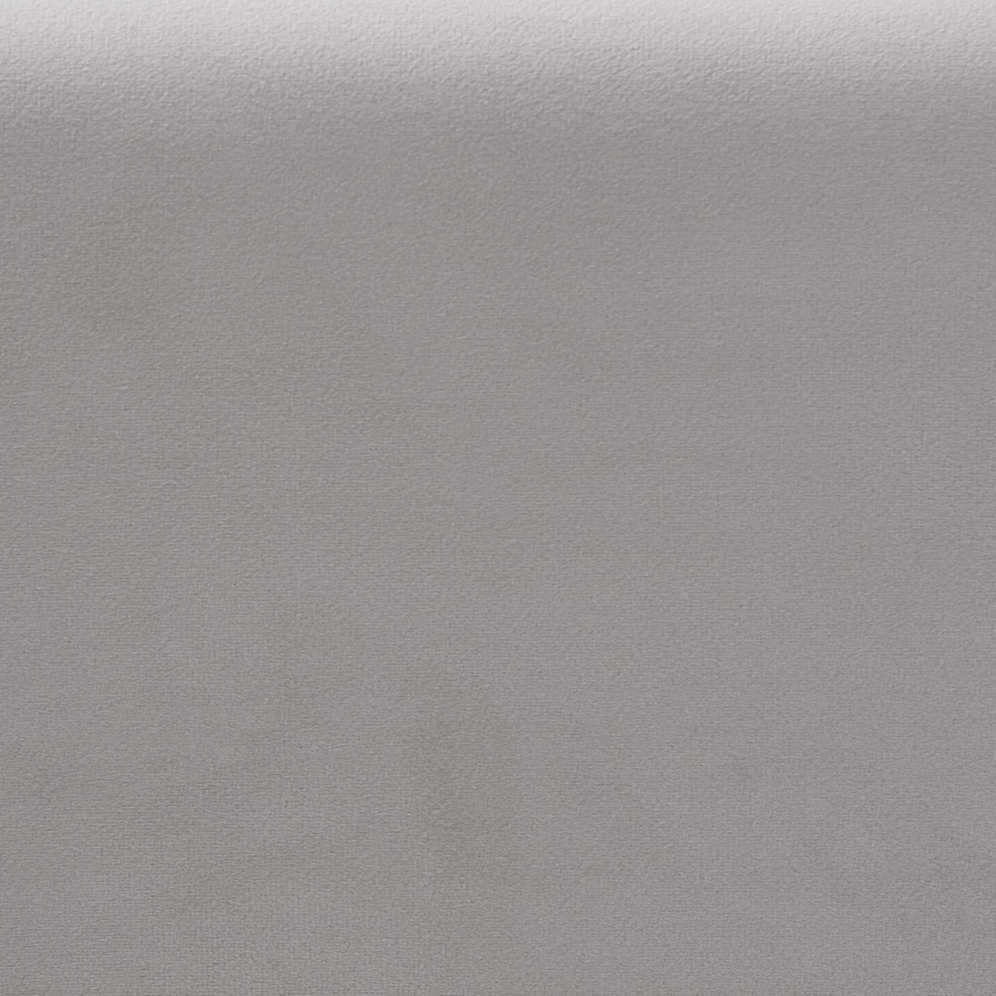 Melrose Mid-Century Modern Queen Bed - Light Grey Velvet Platform with Rattan