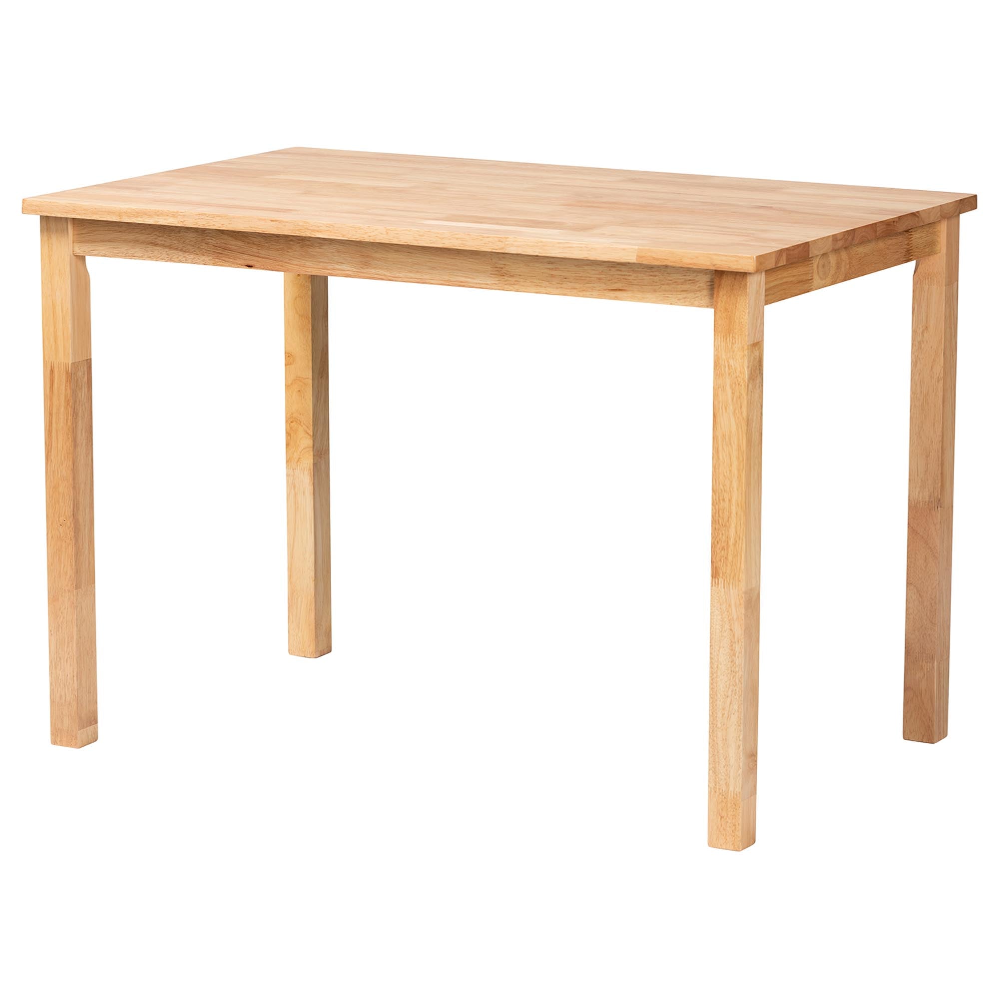 Denver Modern Bohemian Natural Seagrass and Acacia Wood 3-Piece Dining Nook Set