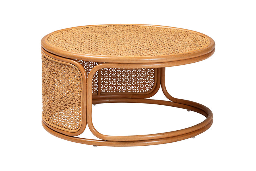 Eldon Bohemian Honey Rattan Coffee Table
