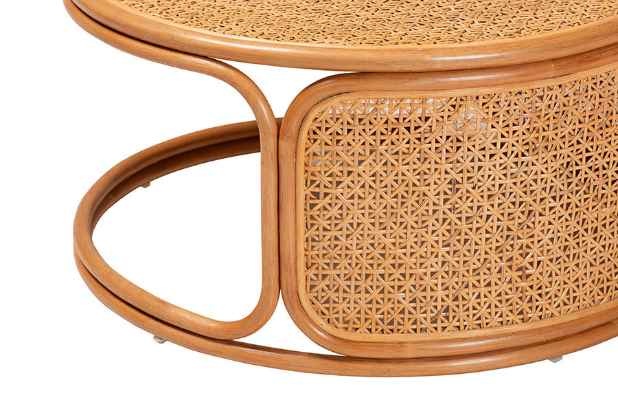 Eldon Bohemian Honey Rattan Coffee Table