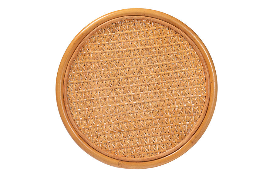 Eldon Bohemian Honey Rattan End Table