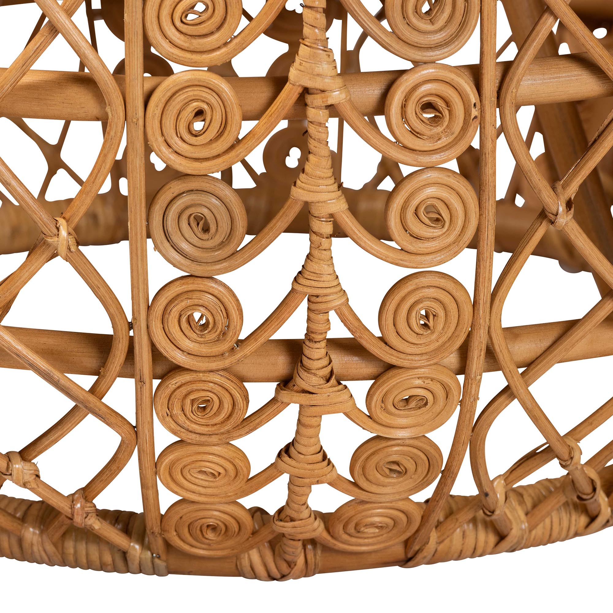 Tiramisu Modern Bohemian Natural Brown Rattan Coffee Table