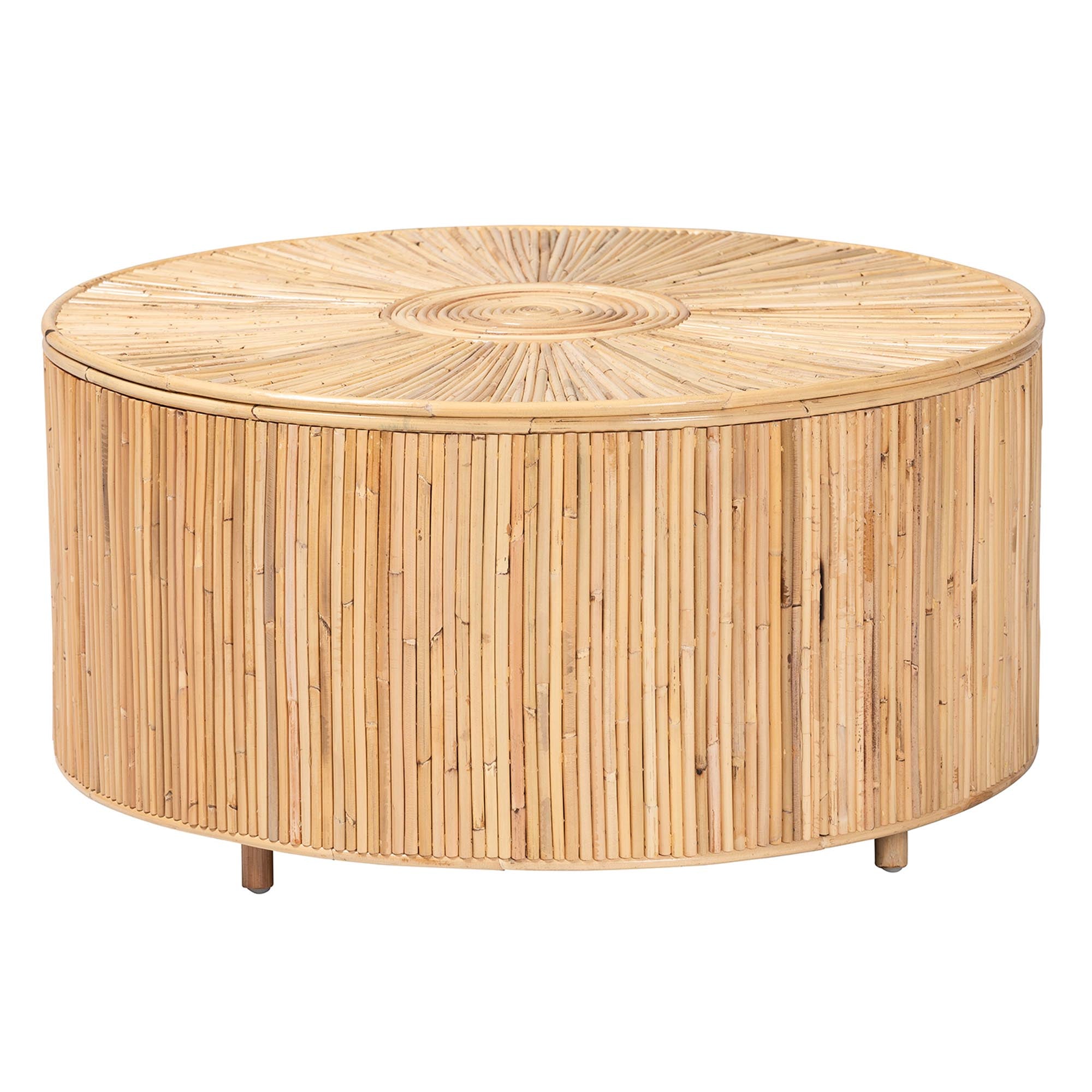 Miami Bohemian Light Honey Rattan Coffee Table