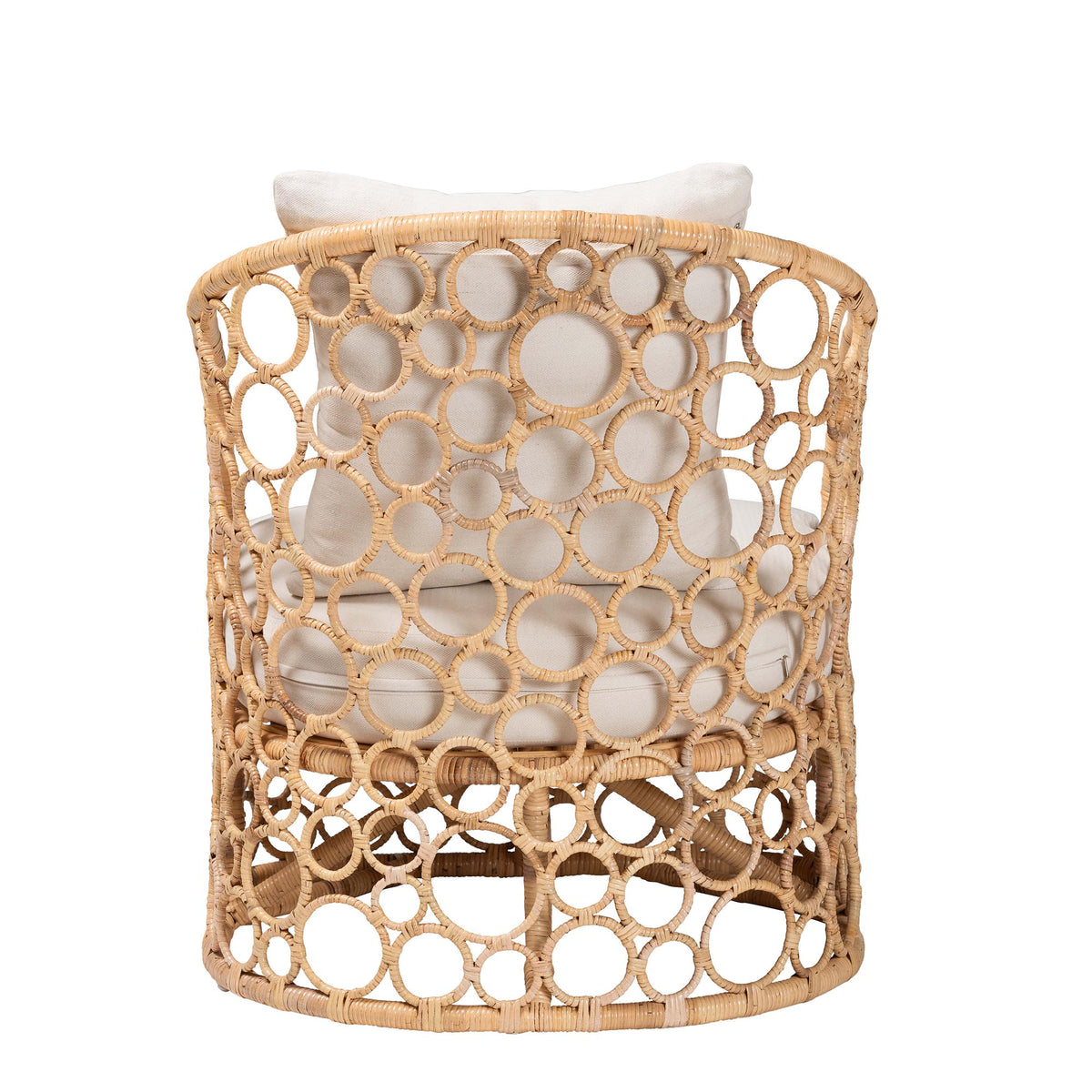 Prisca Bohemian Light Honey Rattan Accent Chair
