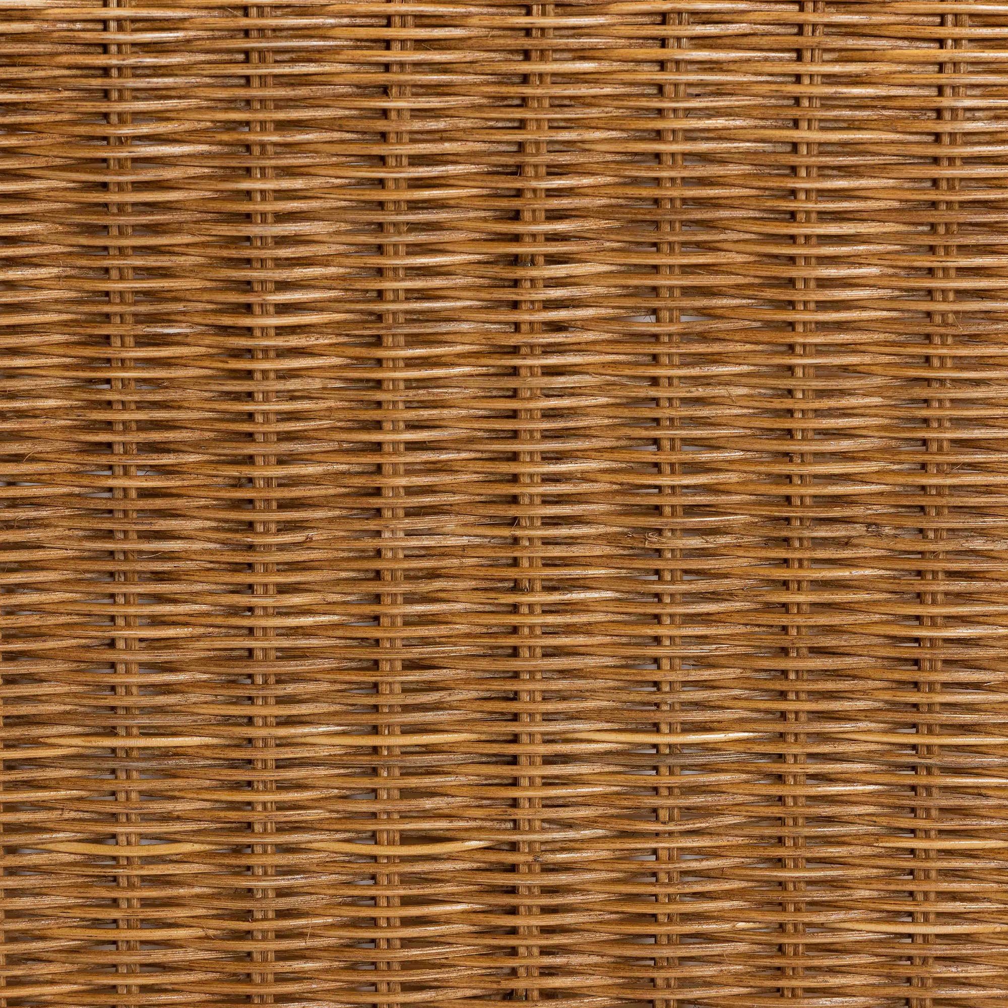Oteria Bohemian Light Honey Scalloped Rattan Side Table