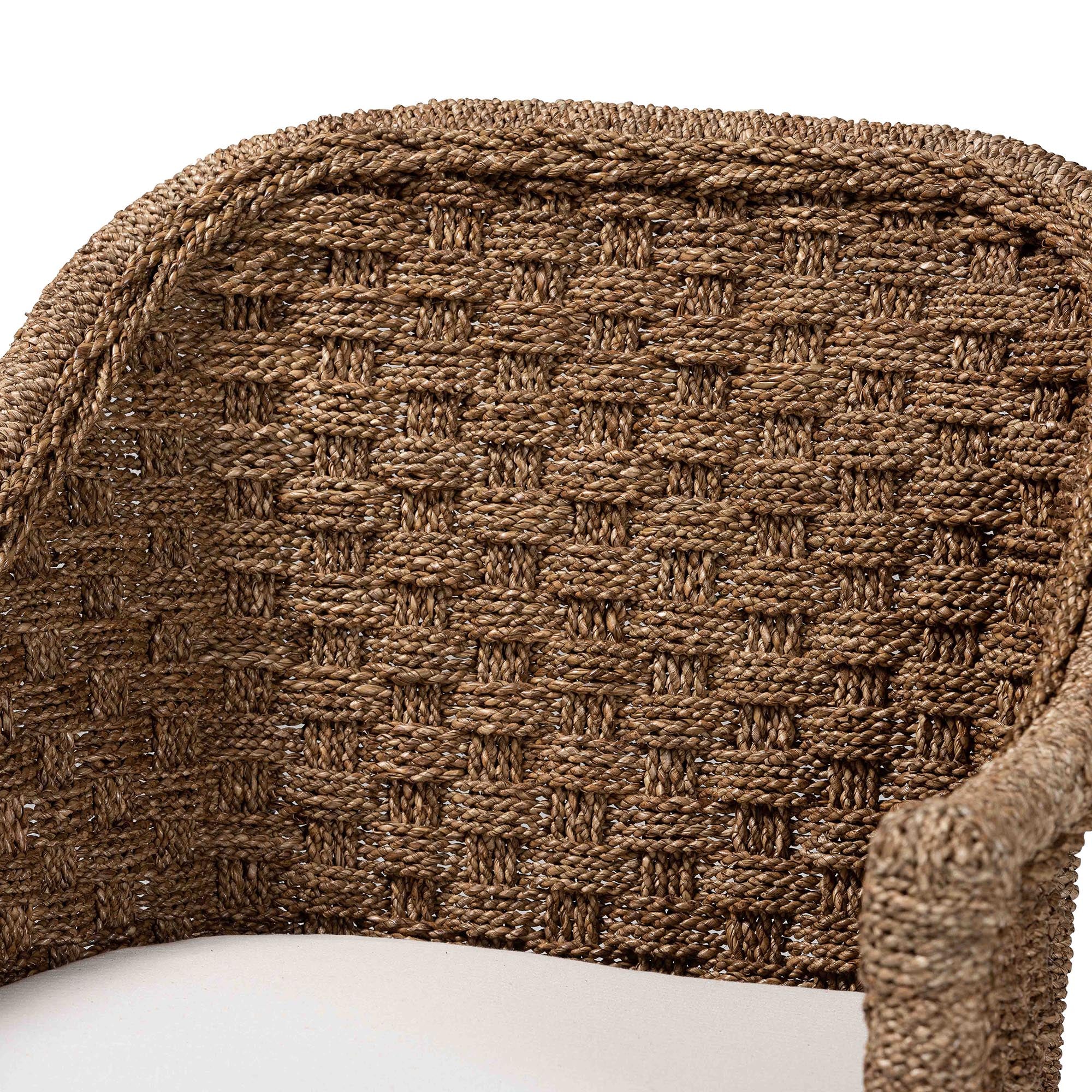 Luis Bohemian Natural Seagrass and Rattan Arm Chair