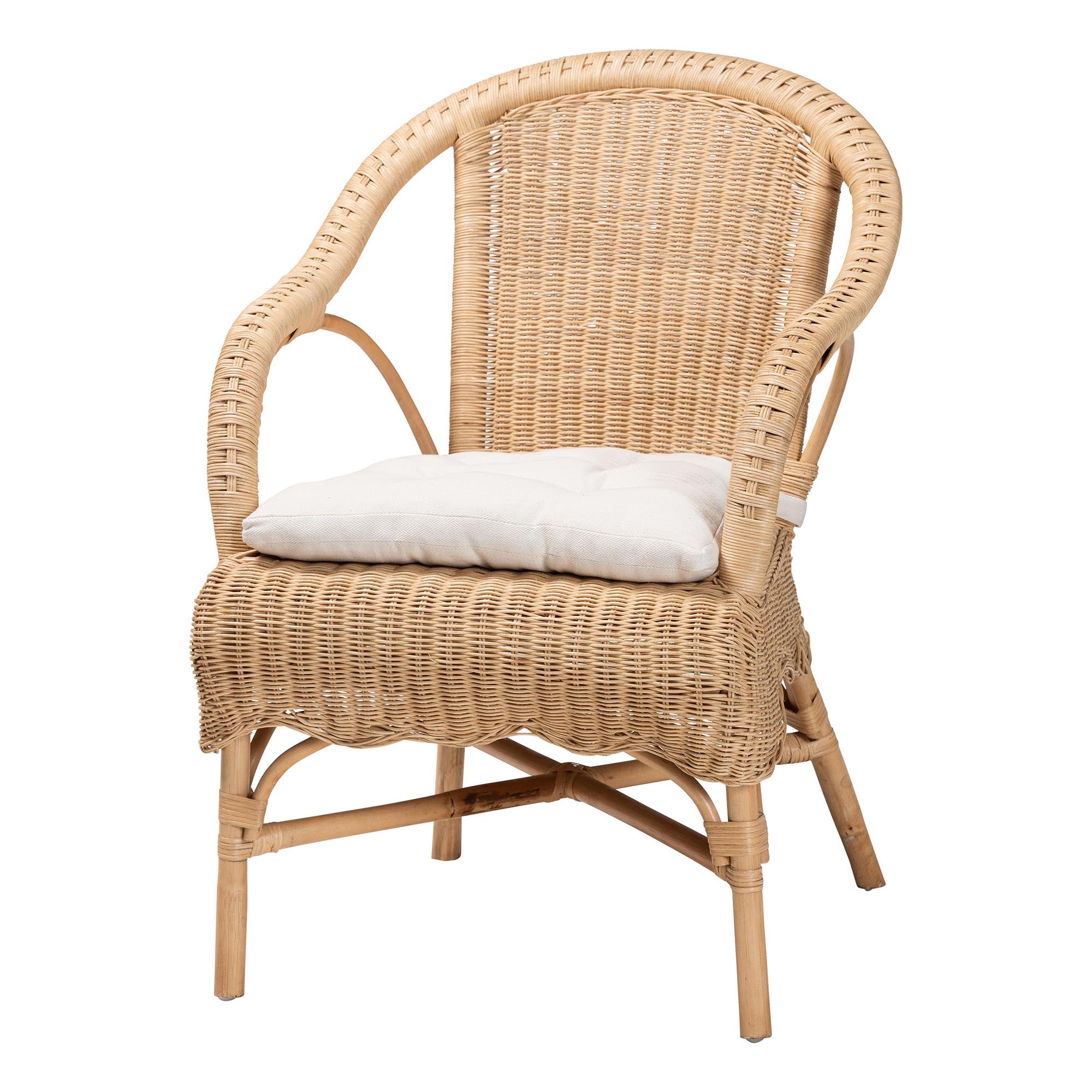 Reinu Natural Rattan Dining Chair