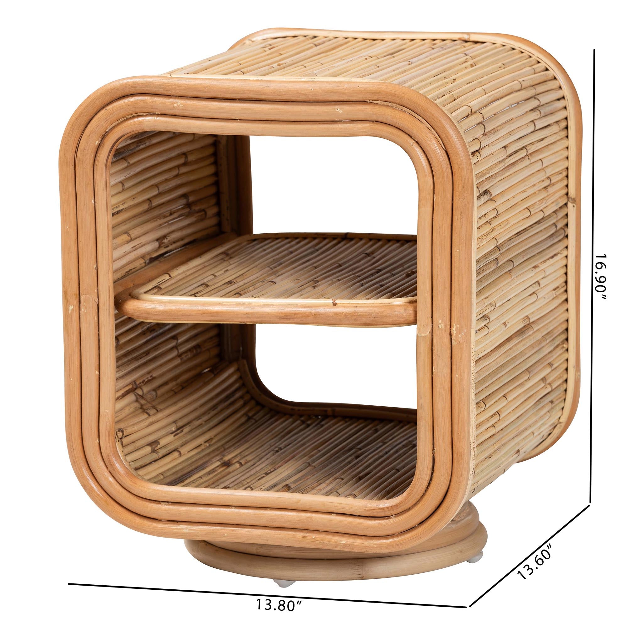 Bethari Bohemian Natural Rattan Nightstand