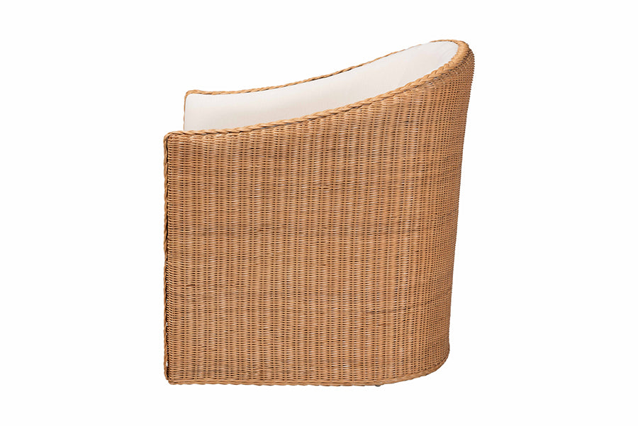 Tessa Bohemian Light Honey Rattan Arm Chair