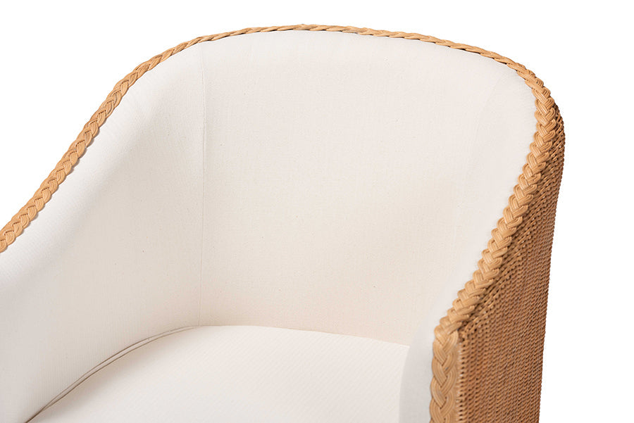 Tessa Bohemian Light Honey Rattan Arm Chair