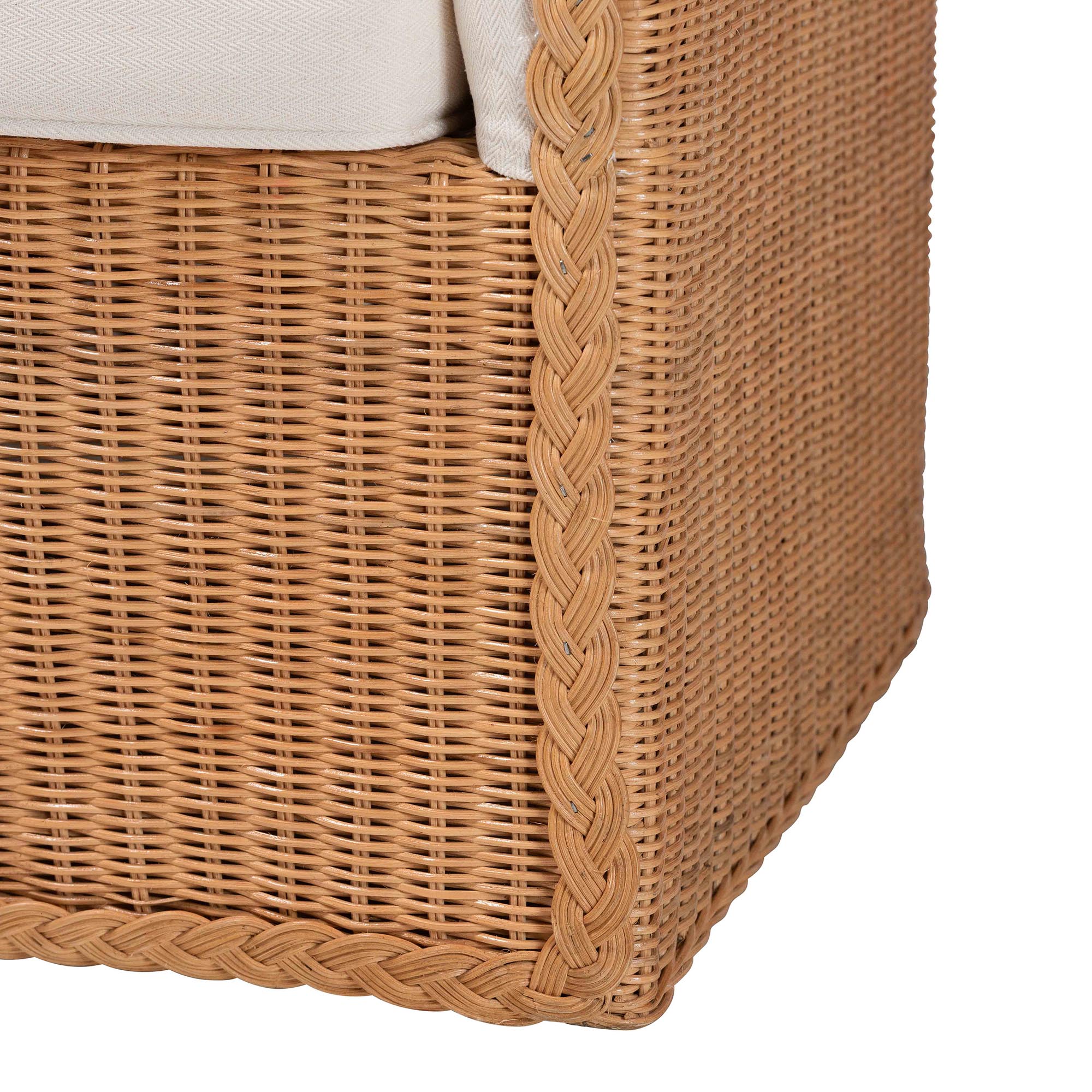 Tessa Bohemian Light Honey Rattan Arm Chair