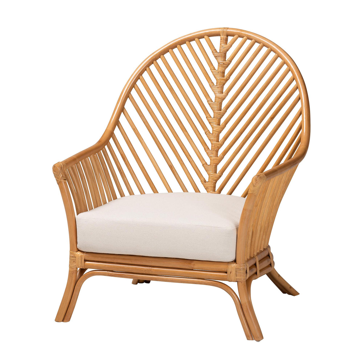 Lisabon Bohemian Light Honey Rattan Arm Chair