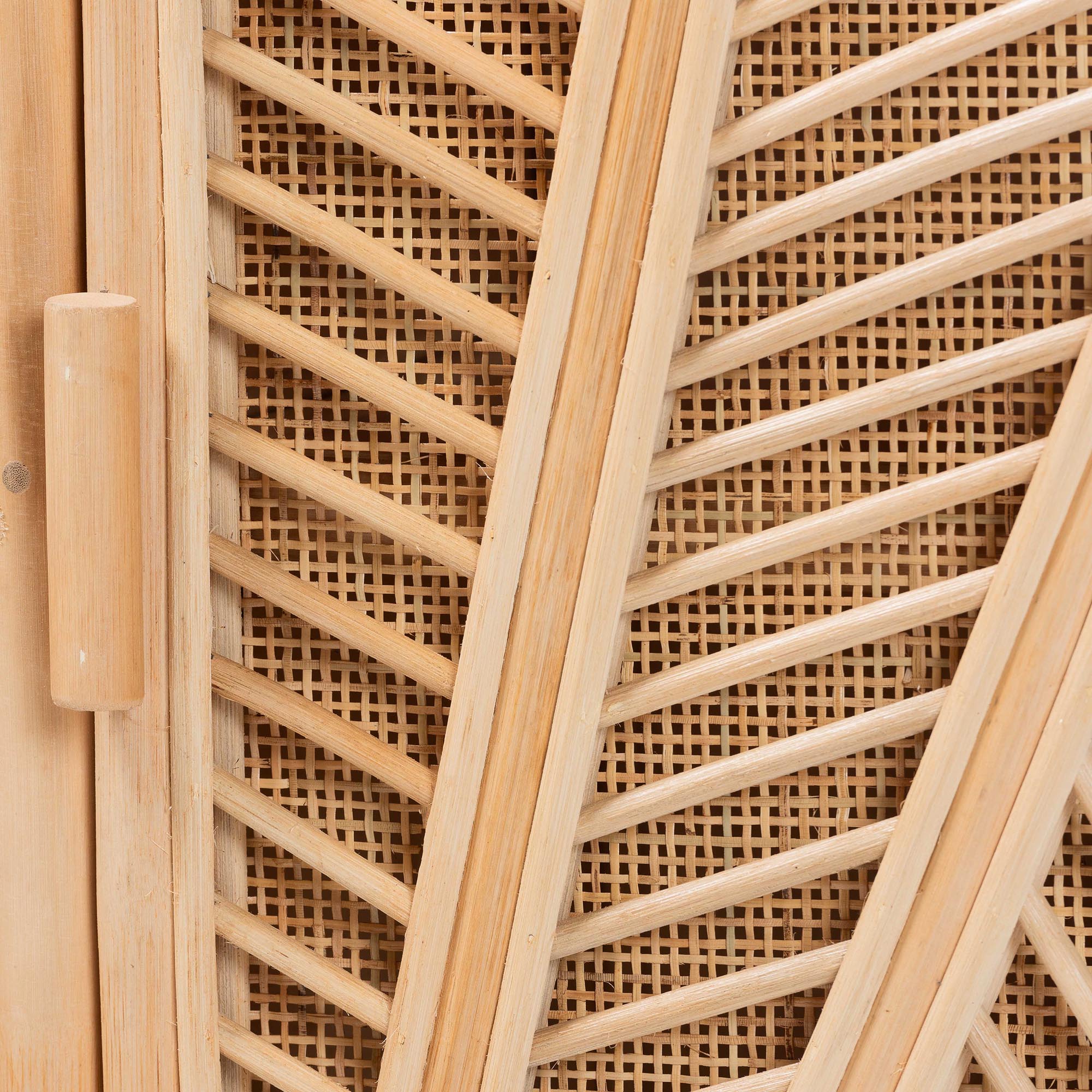 Carabella Bohemian Natural Rattan 2-Door Storage Cabinet